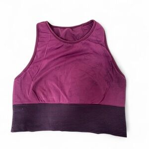 Lululemon Ebb to Train Bra Marvel Purple & Black, sz 8